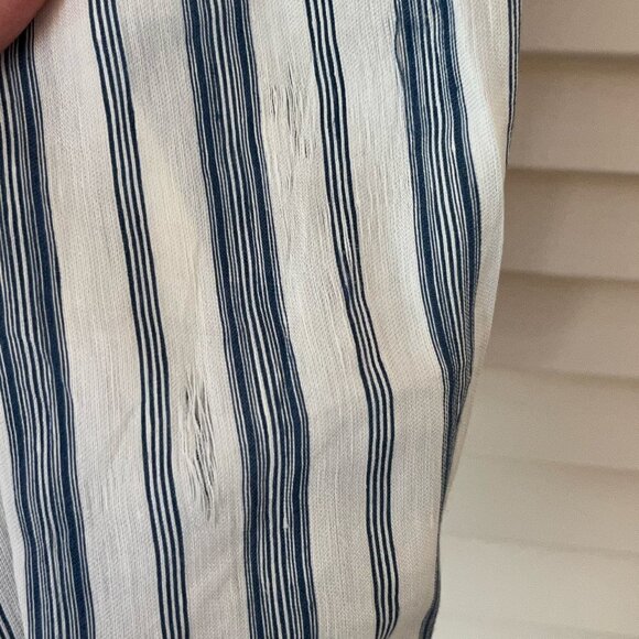 Frame Clean Safari Buttondown blue white striped small women - Picture 15 of 15